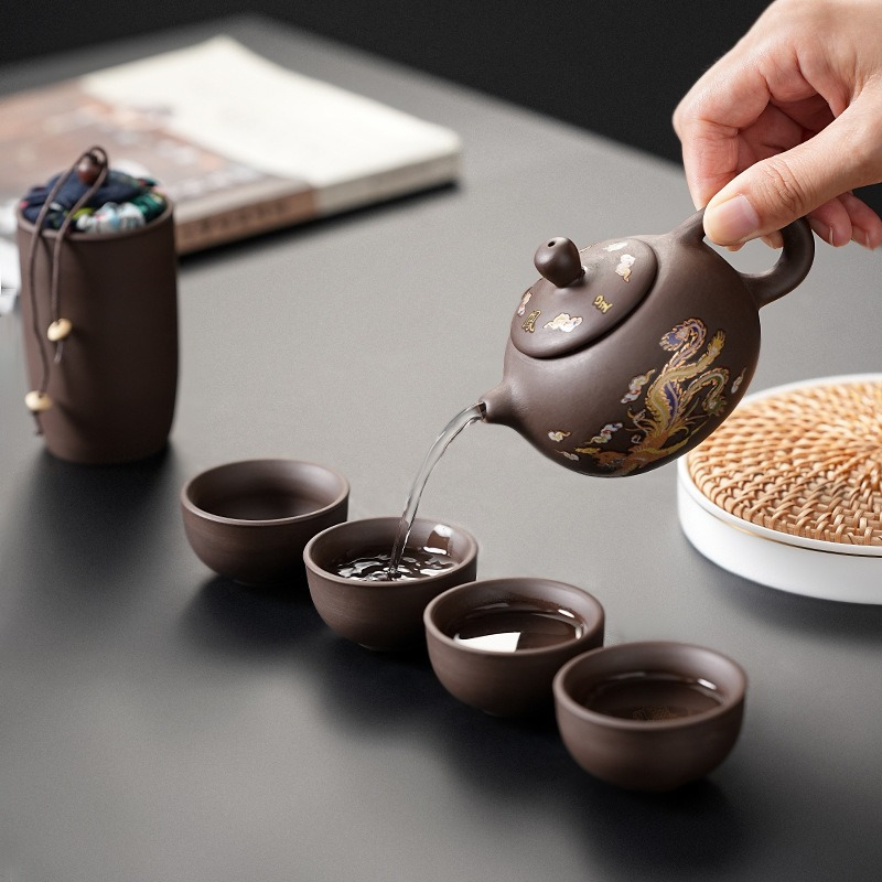 Дорожный чайный набор из фиоле – обзор и цена Korean Tea Set