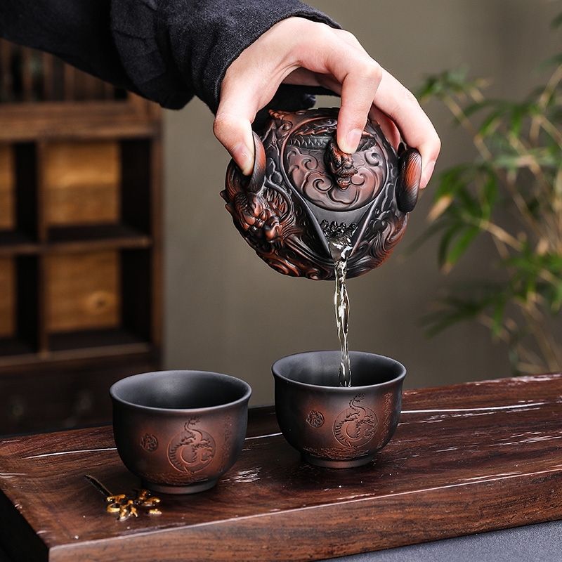 Китайская фиолетовая керамика  – обзор и цена Korean Tea Set