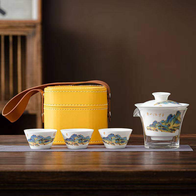 Дорожный чайный набор из белог – обзор и цена Korean Tea Set